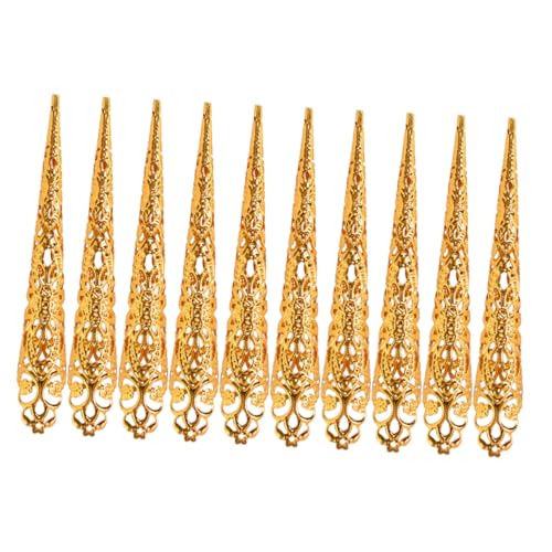 VICASKY 10 Stück Teiliges Halloween Nagelcover aus Robustem Realistische Lange Fake Fingernägel für Cosplay und Kostüm Wiederverwendbar Passend für Finger für Hexen und Zombie Outfits von VICASKY