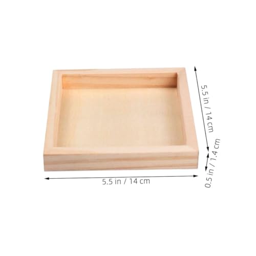 VICASKY 10 Stück Teiliges Holz Puzzle tablett Wiederverwendbar Robust Praktische Aufbewahrungs Sortiertray für Bausteine und Spielzeughalter für Spielumgebung von VICASKY