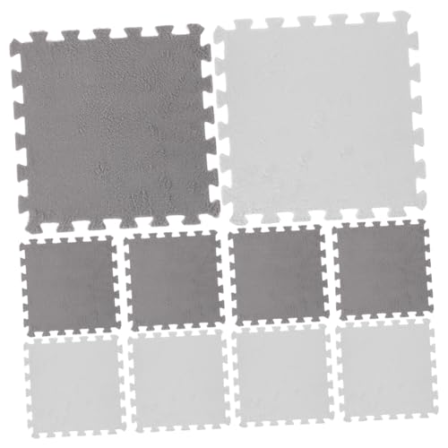 VICASKY 10 Stück Teiliges Interlocking Puzzle Schaumstoff Spielmatten Weiche Komfortable Krabbelmatte für Junge Mädchen rutschfest Schadstofffrei Weiß Vielseitig als Bodenpolster für VICASKY 10 Stück Teiliges Interlocking Puzzle Schaumstoff Spielmatten Weiche Komfortable Krabbelmatte für Junge Mädchen rutschfest Schadstofffrei Weiß Vielseitig als Bodenpolster für von VICASKY