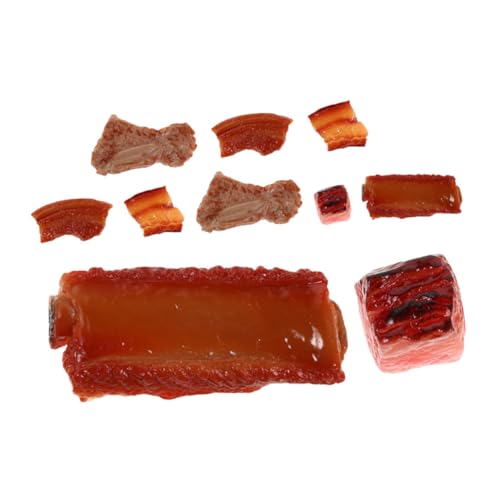 VICASKY 10 Stück Teiliges Künstliches Fleisch Realistische Gefälschte Bratenspieße als Küchen und Restaurant Display Lebensechte Food Props für Deko und Schaufenster Geeignet für VICASKY 10 Stück Teiliges Künstliches Fleisch Realistische Gefälschte Bratenspieße als Küchen und Restaurant Display Lebensechte Food Props für Deko und Schaufenster Geeignet für von VICASKY