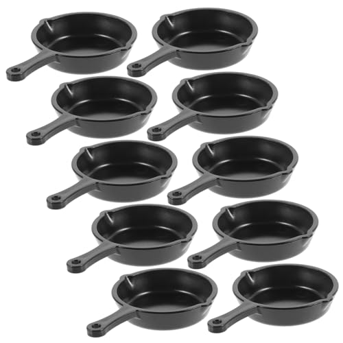 VICASKY 10 Stück Teiliges Mini Bratpfannen Kunststoff Miniaturpfannen Puppenhaus Zubehör Dekorative Küchenmodelle für DIY Basteln und Puppenhausgestaltung VICASKY 10 Stück Teiliges Mini Bratpfannen Kunststoff Miniaturpfannen Puppenhaus Zubehör Dekorative Küchenmodelle für DIY Basteln und Puppenhausgestaltung von VICASKY