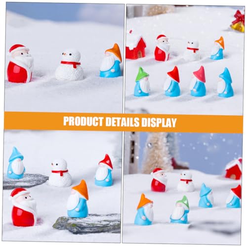 VICASKY 10 Stück Teiliges Mini Weihnachtsfiguren mit Weihnachtsmann Zwergen und Schneemännern Liebevolle Miniatur Deko für Festliche Weihnachtsdeko DIY Bastelzubehör Zauberhafte Tisch und VICASKY 10 Stück Teiliges Mini Weihnachtsfiguren mit Weihnachtsmann Zwergen und Schneemännern Liebevolle Miniatur Deko für Festliche Weihnachtsdeko DIY Bastelzubehör Zauberhafte Tisch und von VICASKY