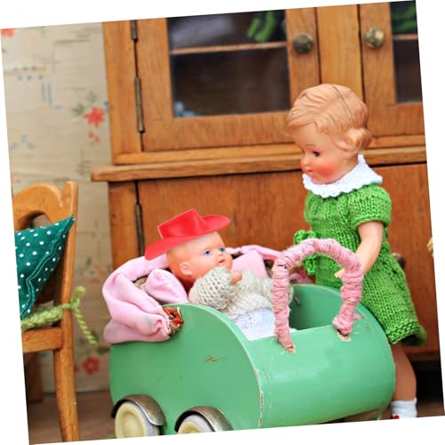 VICASKY 10 Stück Teiliges Miniatur Puppen Cowboyhüte Robuste Kleine Westernspielzeug Hüte Vielseitig für DIY Puppendekoration Leichte Rote Hüte für Kreative Bastelprojekte von VICASKY