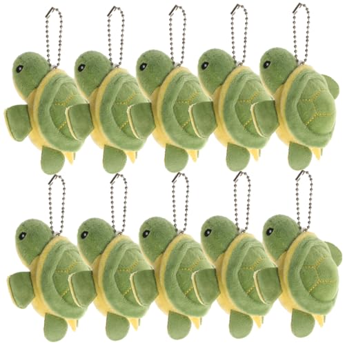 VICASKY 10 Stück Teiliges Niedlicher Plüsch Schildkröten Schlüsselanhänger Weiches Kompaktes Kuscheltier mit Angenehmem Griff Vielseitig Verwendbar als Taschen und Rucksackanhänger VICASKY 10 Stück Teiliges Niedlicher Plüsch Schildkröten Schlüsselanhänger Weiches Kompaktes Kuscheltier mit Angenehmem Griff Vielseitig Verwendbar als Taschen und Rucksackanhänger von VICASKY