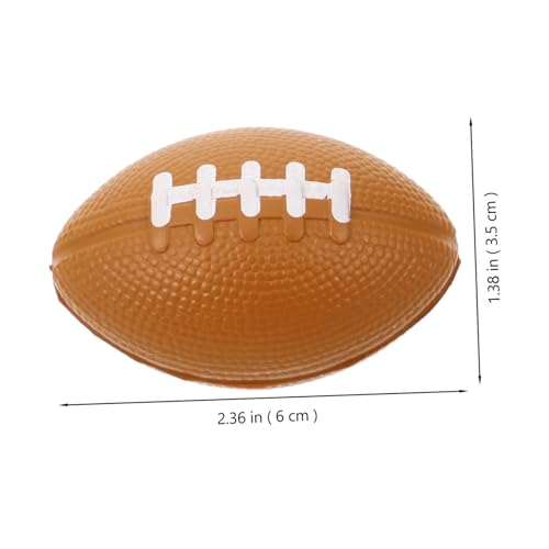 VICASKY 10 Stück Teiliges PU Stressbälle Weiche Mini Rugby Squeeze Bälle Tragbare Druckentlastungsspielzeuge für Party Entspannendes für Stressabbauende Aktivitäten von VICASKY
