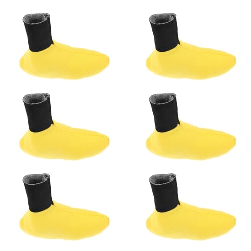 VICASKY 10 Stück Teiliges Plüsch-entenfüße Zubehör Gelbe Stofftier-Dekoration Weiche Strapazierfähige Stoffteile für Kuscheltiere und Plüschspielzeug VICASKY 10 Stück Teiliges Plüsch-entenfüße Zubehör Gelbe Stofftier-Dekoration Weiche Strapazierfähige Stoffteile für Kuscheltiere und Plüschspielzeug von VICASKY