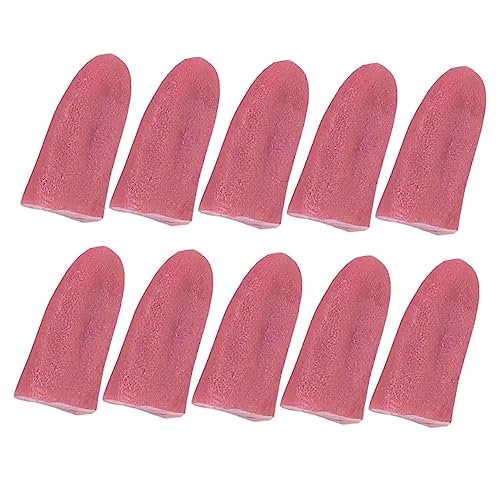 VICASKY 10 Stück Teiliges Realistische Dehnbare Halloween Fake Zungen Simulation für Party Bühnenrequisiten Streichartikel Sichere Oberfläche für Cosplay und Aprilscherze von VICASKY