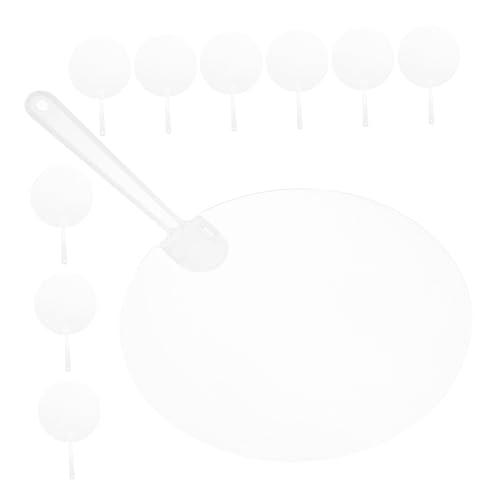 VICASKY 10 Stück Teiliges Runde Handventilatoren aus Leichte Blanko Fächer zum Bemalen Vielseitig für DIY Basteln Tanzauftritte Party deko und Sommerkühlung VICASKY 10 Stück Teiliges Runde Handventilatoren aus Leichte Blanko Fächer zum Bemalen Vielseitig für DIY Basteln Tanzauftritte Party deko und Sommerkühlung von VICASKY