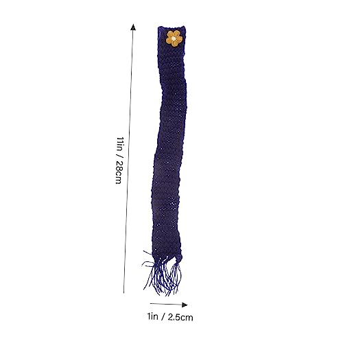 VICASKY 10 Stück Teiliges Verstellbare Mini Strickschals aus Baumwolle Vielseitig Einsetzbar als Puppenzubehör Flaschendekoration und DIY Party Favor Langlebig und Farbbeständig von VICASKY