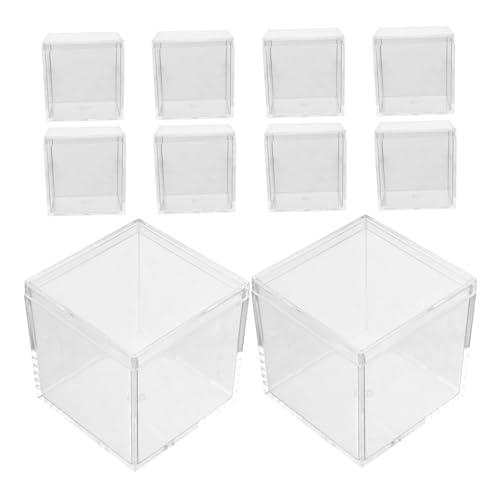 VICASKY 10 Stück Transparente Boxen mit Deckel Aufbewahrungsbehälter für Mineralien Pflanzen und Lebensmittelechte Kunststoffbox für Vielseitige Anwendungen VICASKY 10 Stück Transparente Boxen mit Deckel Aufbewahrungsbehälter für Mineralien Pflanzen und Lebensmittelechte Kunststoffbox für Vielseitige Anwendungen von VICASKY
