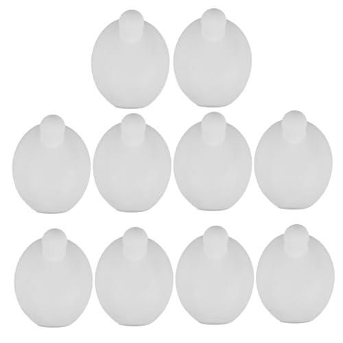 VICASKY 10 Stück Weiße Silikon Bubble Inserts für DIY Squeeze Toy Weiche Stressball ersatzbälle Vielseitig für Bastelpuppen und Entspannende Spielzeuge Leicht und Tragbar für Unterwegs von VICASKY