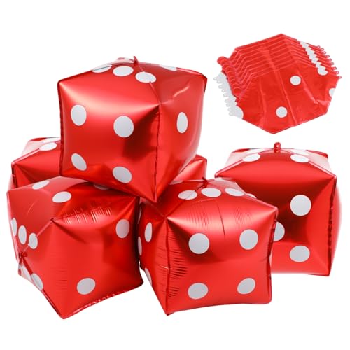 VICASKY 10 Stück Würfelballon Zahlenballons Ballonwürfel Rosa Dekorationen Themendekor Neonzubehör Ballon Auto Spiel Nacht Dekorationen Gänseblümchenballons Konfettiwürfel Aluminiumfolie VICASKY 10 Stück Würfelballon Zahlenballons Ballonwürfel Rosa Dekorationen Themendekor Neonzubehör Ballon Auto Spiel Nacht Dekorationen Gänseblümchenballons Konfettiwürfel Aluminiumfolie von VICASKY