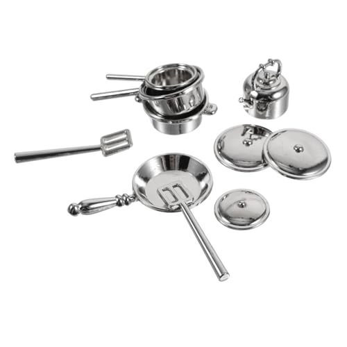 VICASKY 10 Stücke Pretend Modelle Mini Löffel Legierung Miniatur Küche Zubehör Modelle Silber VICASKY 10 Stücke Pretend Modelle Mini Löffel Legierung Miniatur Küche Zubehör Modelle Silber von VICASKY