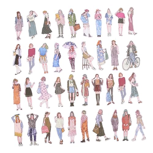 VICASKY 100 Blatt Taschenaufkleber Basteln Für Mädchen Fotoalbum Mädchenhaftes Retro Nagelaufkleber Scrapbooking Teenager Mädchen Scrapbook Für Mädchen Aufkleber Für Mädchen von VICASKY