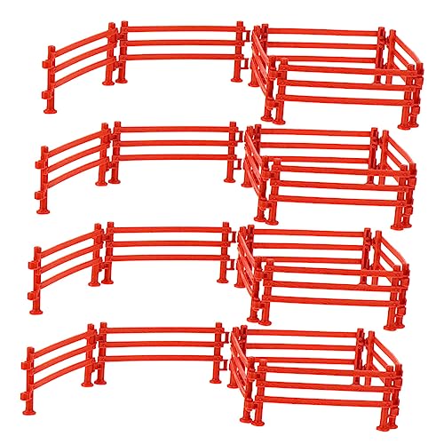 VICASKY 100 STK Zäune Zubehör zäune kinderspielzeug Paddockpanel Farmpanel Mini- Miniatur Gartenzaun Zaunmodell Zaunverzierungen pp Brown von VICASKY