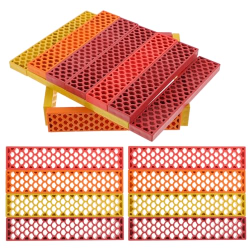 VICASKY 100 Stück Archimedes-blöcke Lernblockspielzeug Blockbauspielzeug Weiche Blöcke Für Babys Von 6 Bis 12 Monaten Pädagogische Bausteine Weiche Bausteine Stapelblöcke Plastik von VICASKY