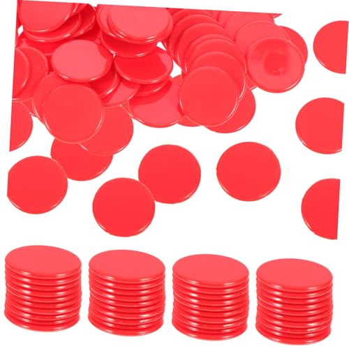 VICASKY 100 Stück Bingo Chips Rot Spielzähler Marker für Bingo Spielkarten und Mathe Lernen Wiederverwendbar Glatt Verarbeitet für Pokerabende und Glücksspielfans VICASKY 100 Stück Bingo Chips Rot Spielzähler Marker für Bingo Spielkarten und Mathe Lernen Wiederverwendbar Glatt Verarbeitet für Pokerabende und Glücksspielfans von VICASKY