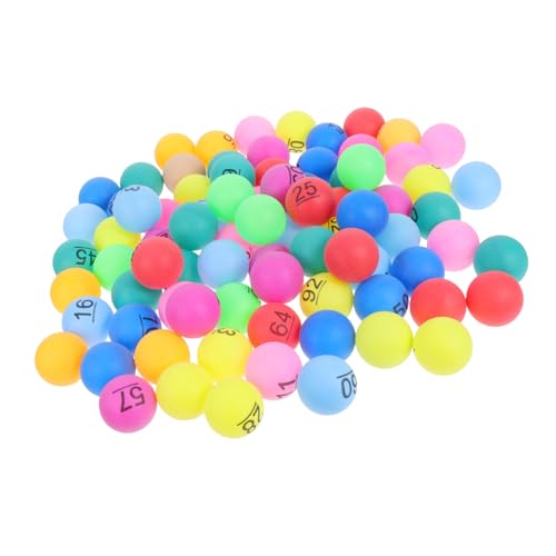 VICASKY 100 Stück Bunte Nummerierte Plastikbälle für Bingo Spiele Partys und Schulveranstaltungen Fördert Interaktive Unterhaltung VICASKY 100 Stück Bunte Nummerierte Plastikbälle für Bingo Spiele Partys und Schulveranstaltungen Fördert Interaktive Unterhaltung von VICASKY
