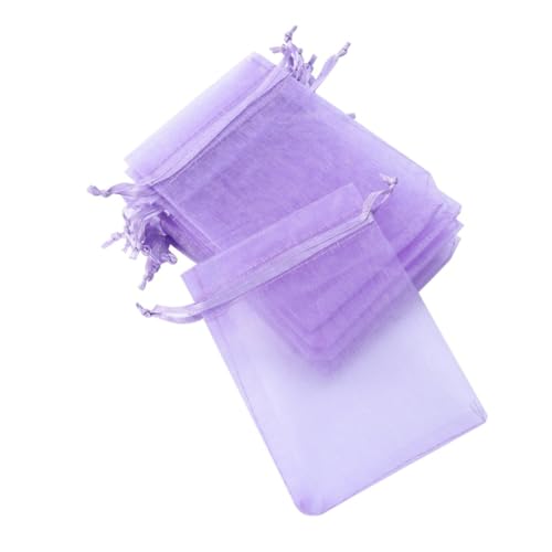 VICASKY 100 Stück Flieder Netzgarn Beutel Schöne und Bonbontüten Aufbewahrungsbeutel mit Zugband für Süßigkeiten Cookies Partys VICASKY 100 Stück Flieder Netzgarn Beutel Schöne und Bonbontüten Aufbewahrungsbeutel mit Zugband für Süßigkeiten Cookies Partys von VICASKY