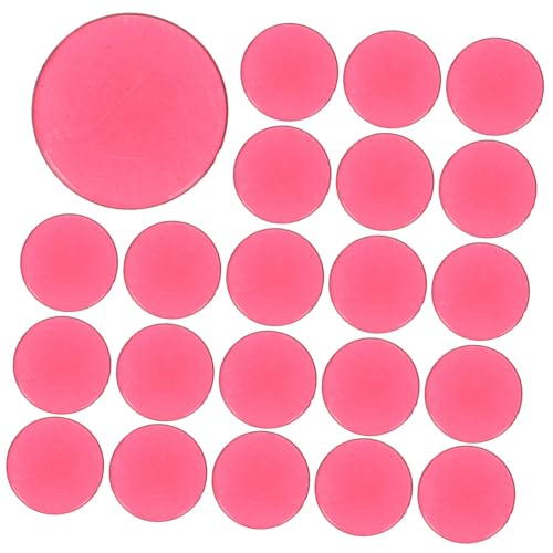 VICASKY 100 Stück Halbdurchsichtige Bingo Chips Spielmarker für Bingo Spiele Mathematik Lernen und Zählaktivitäten Praktische Zählmünzen für Spielabende und Unterricht von VICASKY