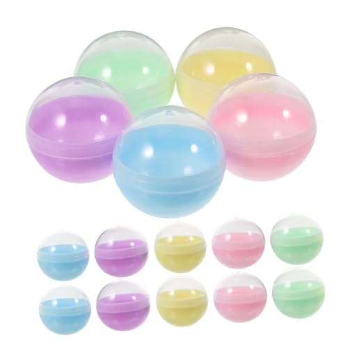 VICASKY 100 Stück Halbtransparente Bunte Gumball Maschinen Kapseln Rundkapseln aus PP für DIY Basteln Spielzeugfüllung und Automatenfüllung Geeignet VICASKY 100 Stück Halbtransparente Bunte Gumball Maschinen Kapseln Rundkapseln aus PP für DIY Basteln Spielzeugfüllung und Automatenfüllung Geeignet von VICASKY