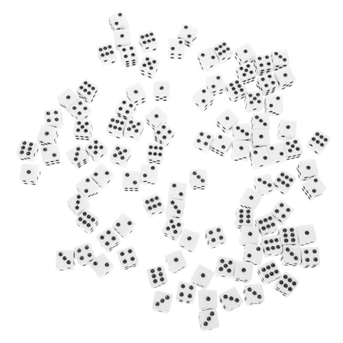 VICASKY 100 Stück Mahjong aus Weiße mit Schwarzen für Partys Mathe Spiele Party Spielrequisiten für Familie und Freunde von VICASKY