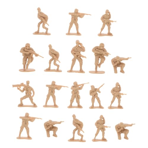 VICASKY 100 Stück Mini Soldaten Figuren Teiliges Militärspielzeug Realistische Miniaturfiguren für Sandszenen für Rollenspiele und Dekoration Garten Büro und Zuhause von VICASKY