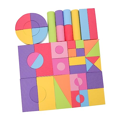 VICASKY 100 Stück Schwammweiche Bausteine entwicklung kindliche entwicklung Pädagogisches Kid Toys Eva blockiert Cartoon blockiert Eva-Schaum Colorful von VICASKY