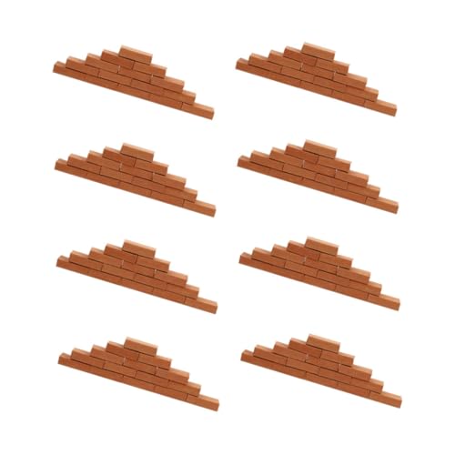 VICASKY 100 Stück Teiliges Miniatur Ziegelstein aus Glattem Vielseitiges Micro Dekorationszubehör für DIY Puppenhaus Sandtisch und Architekturmodelle mit Abgerundeten Kanten VICASKY 100 Stück Teiliges Miniatur Ziegelstein aus Glattem Vielseitiges Micro Dekorationszubehör für DIY Puppenhaus Sandtisch und Architekturmodelle mit Abgerundeten Kanten von VICASKY