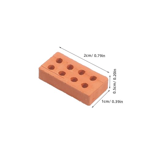 VICASKY 100 Stück Teiliges Miniatur Ziegelsteine für DIY Sandtisch Modellbau Stapelbare Bausteine mit Realistischem Design Kinderfreundliche Architektur Spielsteine für Mini Haus Modelle VICASKY 100 Stück Teiliges Miniatur Ziegelsteine für DIY Sandtisch Modellbau Stapelbare Bausteine mit Realistischem Design Kinderfreundliche Architektur Spielsteine für Mini Haus Modelle von VICASKY