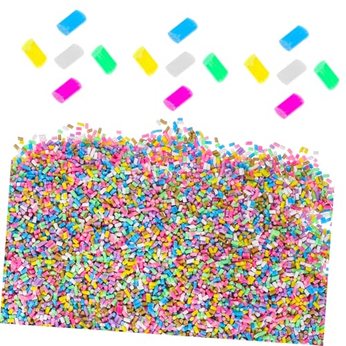 VICASKY 100 Stück Teiliges Polymer Clay Streusel Bunte DIY Armband Anhänger Weiche Dekoration Langlebige Schmuckperlen für Handgefertigte Armbänder und Bastelprojekte VICASKY 100 Stück Teiliges Polymer Clay Streusel Bunte DIY Armband Anhänger Weiche Dekoration Langlebige Schmuckperlen für Handgefertigte Armbänder und Bastelprojekte von VICASKY