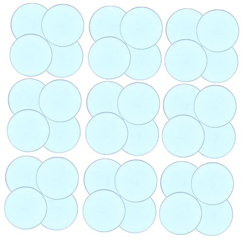 VICASKY 100 Stück Transparente Zählchips Bingo Spielmarken aus Kunststoff für Einfache Punkteverfolgung für Bingo Spiele und Mathe Lernspiele von VICASKY