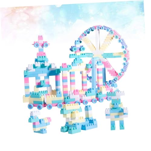 VICASKY 100 Stück Vergnügungspark Ziegel Bausteine ​​Spielzeug Für Kinder Montage DIY Buliding Blöcke Mini Blöcke Pädagogische 3D Modell Blöcke von VICASKY