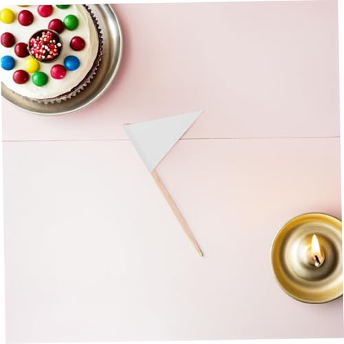 VICASKY 100 Stück Weiße Zahnstocher mit Mini Flaggen aus Lebensmittelechtem Material Dreieckige Food Labels Sicherer Halt für Cupcakes Käse Obst für Buffet Party und Familienessen VICASKY 100 Stück Weiße Zahnstocher mit Mini Flaggen aus Lebensmittelechtem Material Dreieckige Food Labels Sicherer Halt für Cupcakes Käse Obst für Buffet Party und Familienessen von VICASKY