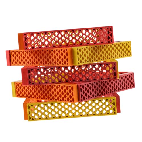 VICASKY 100pcs Bildungsbausteine Kunststoff Bunte Stapelbare Blöcke, Die Bausteine Spielen Spielzeug von VICASKY
