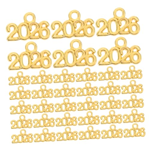 VICASKY 100st Schlüsselanhänger Aus Legierung Anhänger Für Schlüsselanhänger Anhänger Zum Basteln Handwerkliche Verzierungen Schlüsselanhänger-anhänger Diy Charme Zinklegierung Golden von VICASKY