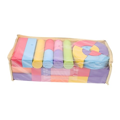 VICASKY 100st Schwammweiche Bausteine Kindliche Bausteine -Squeeze- Für Kind Für Frühe Bildung Lustige Stapelbausteine Kind Bausteine Eva-Schaum Colorful von VICASKY