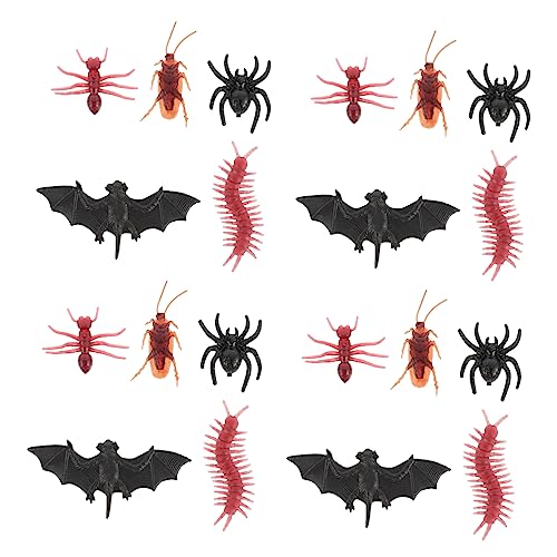 VICASKY 100st Spinnenfledermaus Ameise Halloween- Plüsch Fledermauszubehör Halloween Halloween-Requisite Fledermäuse Halloween Ornamente Animatronik Reize Maske Plastik von VICASKY