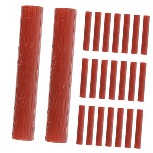 VICASKY 100st Stockmodell Zubehör Für Harzmodelle Holzstab Weihnachtsdekoration Holzspäne Der Stock Weihnachts-DIY-birkenstämme Militärspielzeug Für Simulation Pp Light Brown von VICASKY