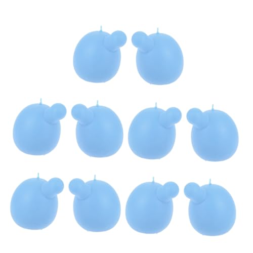 VICASKY 10St Blasenblasende Puppe Blasenspielzeug DIY Plüschpuppe Einlage Druckblasen Elastische Spielzeuge Zubehör für Babypuppen Plüschpuppenbälle Sky-Blue von VICASKY