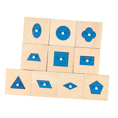 VICASKY 10St Geometrietafel holzspielzeug für spielsachen für kinderspielzeuge Children Toys Sinnesblockaden bei Kindern Holzklötze Bausteine hölzern VICASKY 10St Geometrietafel holzspielzeug für spielsachen für kinderspielzeuge Children Toys Sinnesblockaden bei Kindern Holzklötze Bausteine hölzern von VICASKY
