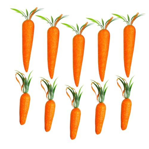 VICASKY 10St Karotte-Anhänger zu Ostern basteln für Ostern ostegeschenke weihnachtliche Tischdeko Karottensamen Osterkarotte hängende Verzierung Ostern baumschmuck Stoff Orange VICASKY 10St Karotte-Anhänger zu Ostern basteln für Ostern ostegeschenke weihnachtliche Tischdeko Karottensamen Osterkarotte hängende Verzierung Ostern baumschmuck Stoff Orange von VICASKY