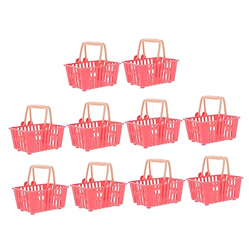 VICASKY 10St Mini-Einkaufskorb einkaufskorb kindereinkaufskorb Supermarktkorb einkaufskorb Mini Handwagen Kleine Süßigkeitenkörbe für Mini Körbe Plastik rot VICASKY 10St Mini-Einkaufskorb einkaufskorb kindereinkaufskorb Supermarktkorb einkaufskorb Mini Handwagen Kleine Süßigkeitenkörbe für Mini Körbe Plastik rot von VICASKY