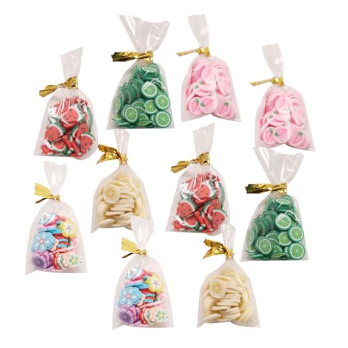 VICASKY Puppenhaus Miniatur Süßigkeiten Spielzeug 10pcs Tasche Modelle Realistische Mini Dekorationen Für Pretend Play von VICASKY