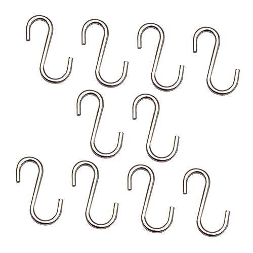 VICASKY 10stücke S-Haken Zum Aufhängen Für Puppenküche Miniatur-s-Haken Aus Pack Für Spielzeug Und Puppenzubehör Kleiderbügel Für Puppenhaken von VICASKY