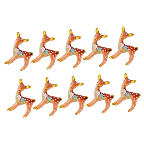 VICASKY 10St Sikahirsch Dekoration Miniaturen Rentierfigur Statuen für kinderspielzeug Weihnachtsdekorationen weihnachtsdeko Outdoor Heimdekoration Harzverzierungen Brown VICASKY 10St Sikahirsch Dekoration Miniaturen Rentierfigur Statuen für kinderspielzeug Weihnachtsdekorationen weihnachtsdeko Outdoor Heimdekoration Harzverzierungen Brown von VICASKY