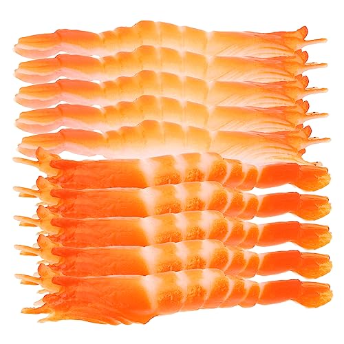 VICASKY 10St Simulierte gekochte Garnelen Kleinkinder Blechschild Rollenspiel Spielküchenzubehör für kinderspielzeug Kid Toys Fake-Garnelen- dekorative Garnelen PVC VICASKY 10St Simulierte gekochte Garnelen Kleinkinder Blechschild Rollenspiel Spielküchenzubehör für kinderspielzeug Kid Toys Fake-Garnelen- dekorative Garnelen PVC von VICASKY