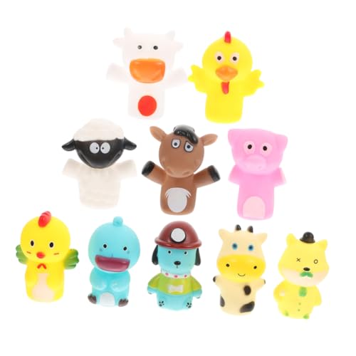 VICASKY 10St Spielzeug-Handpuppe Puppenspielzeug zum Geschichtenerzählen Fingerpuppen für Kleinkinder Masquerade Kinder Puppen Fingerspielzeug für Kleinkinder Lernspielzeug beschwichtigen von VICASKY