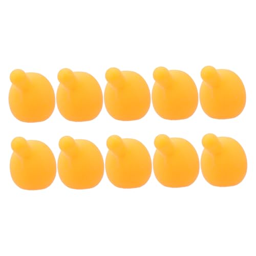 VICASKY 10St Zubehör für Puppenkernbälle Teile Schlauch weicher Quetschball DIY Blasball Zubehör Plüsch Teile Quietscher-Spielzeugeinsatz Pressbare Seifenblasenbälle Orange von VICASKY