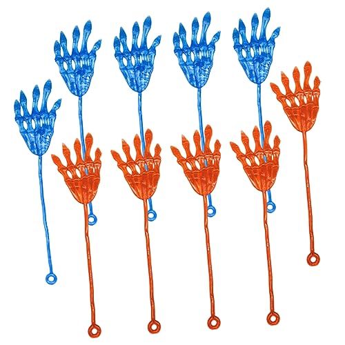 VICASKY 10St halloween mitgebsel halllowen deadringers heeloween elastische klebrige hand elastische, klebrige Requisiten klebrige Hand für Streich Requisiten zum Stressabbau von VICASKY